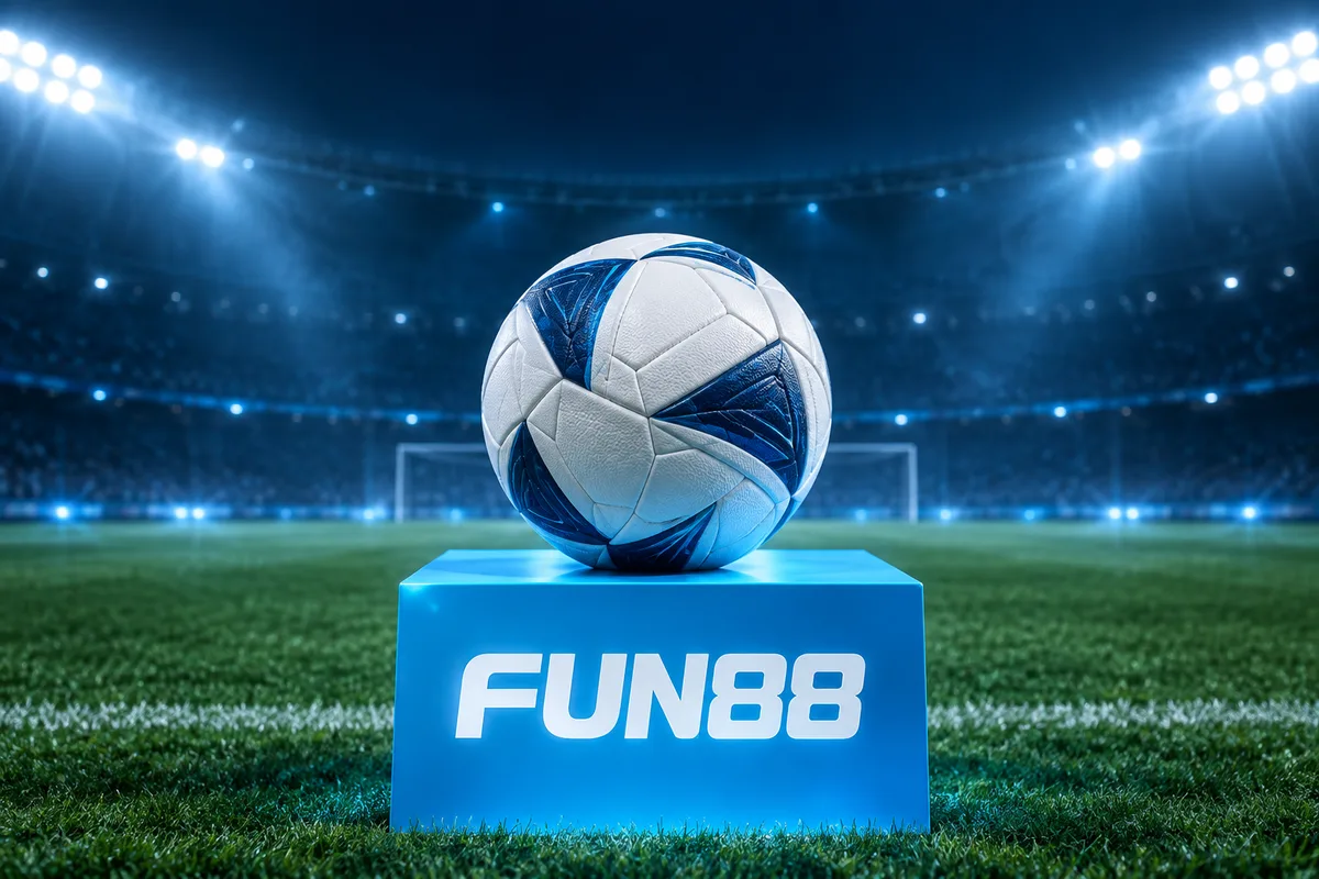 Quả bóng trên bệ FUN88 bên sân bóng